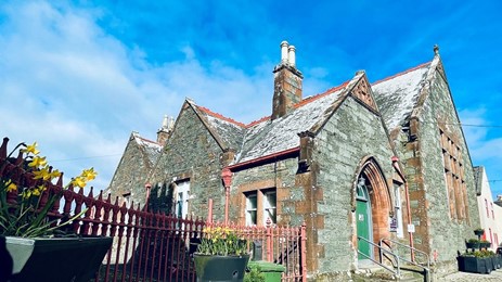 Outside view of Whithorn Town Hall