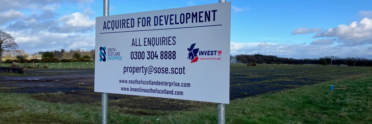 chapelcross energy transition zone sign