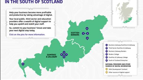 map of south of scotland